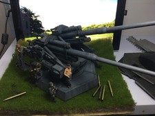 1/72 1/87 1/144 World War II German twin 12.8cm Flak40 anti-aircraft WG