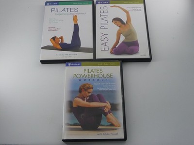 Pilates DVD Lot Gaiam Ana Caban Jillian Hessel Mat Powerhouse Easy Workout
