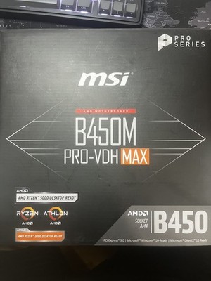 MSI B450PVDHMAX AMD Ryzen 3000 (B450M PRO-VDH MAX) Motherboard