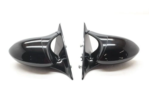 08-12 BMW M3 4.0L Black Driver and Passenger Side Black Side View Door Mirrors