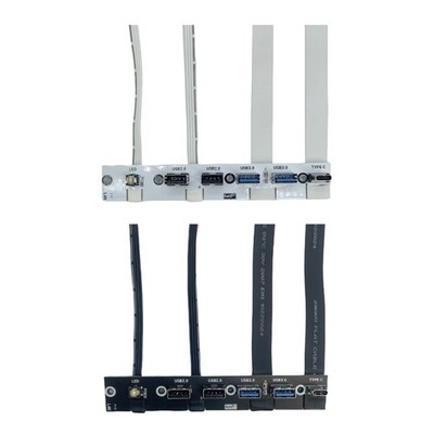 Computer Case Expansion Bracket With 5 USB Port 20Gbps USB C USB3.0 USB2.0 Port