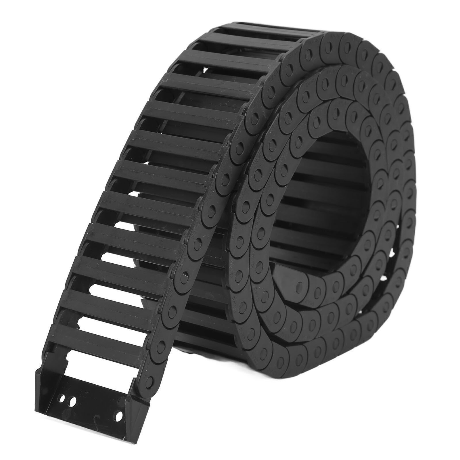 Nylon Drag Chain 1m Length Good Toughness PA66 Temperature Resistance Black