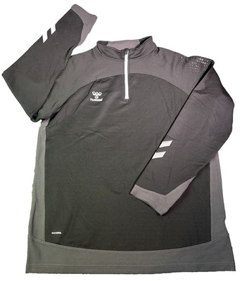 Hummel BeeCool Track Jacket Running Training Gym Size 2XL Black Grey New No Tags