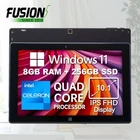 10.1" Windows 11 Tablet 8GB RAM 256GB SSD FHD IPS Quad-Core Fusion5 FWIN232