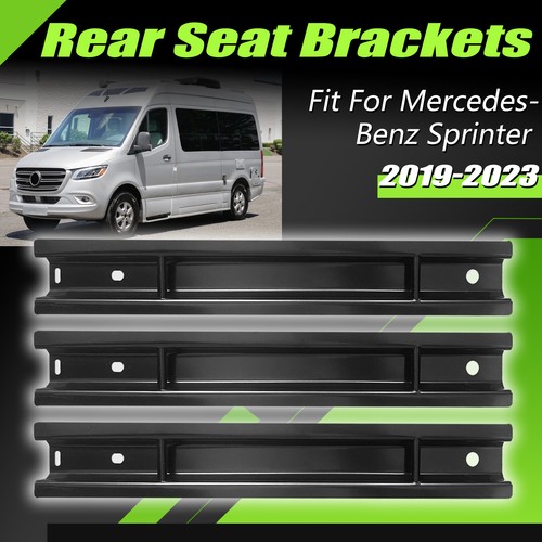 3 Pack Rear Seat Brackets Steel For 2019-2023 Mercedes-Benz Sprinter w/o Bolts