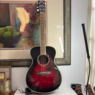 Yamaha FG720S Acoustic Guitar In Dust Sun Red | eBay