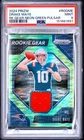 2024 PANINI PRIZM ROOKIE GEAR NEON GREEN PULSAR #RGDME DRAKE MAYE ROOKIE PSA 9