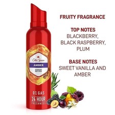 Old Spice Amber Deodorant Body Spray Royal (140 ml) Free and Fast Shipping