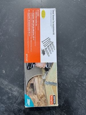 #ad Simpson Strong Tie DTT1Z KT Deck Tie Kit Steel Galvanized 4 Pack $28.69