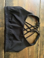 VSX Victoria's Secret Black SMALL Essential Strappy Back Sport Bra