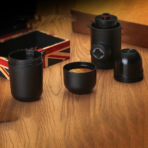 Manual Coffee Maker Outdoor Travel Portable Espresso Coffee Machine Coffee Cup - Picture 4 of 11