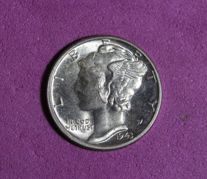 1943- Mercury  Liberty Head Dime #P22789