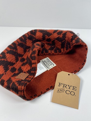 NWT FRYE & CO Weaving Geometric Print Jacquard Headband Henna - Picture 2 of 2