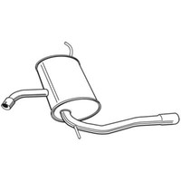 Walker EndschalldäMpfer SchalldäMpfer FüR Seat Altea XL 1.9 Tdi 1.6
