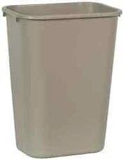 Rubbermaid FG295700BEIG 41 Qt Rectangle Beige Trash Can Polyethylene