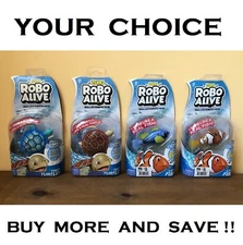 NEW Choice of  Zuru Robo Alive Little Fish Tiny Turtle Robotic Pets Pool Tub Toy