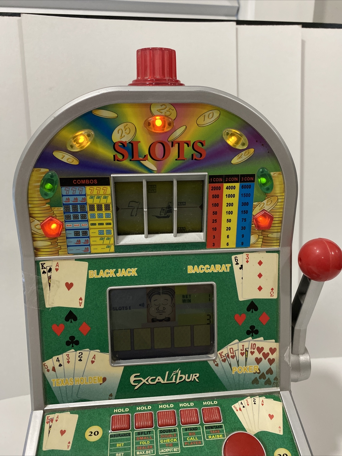 VTG Excalibur Electronics 7-in-1 Ultimate Casino featuring Mr. Max Bet