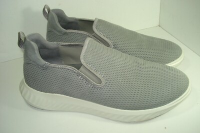 Ecco St.1 ATH-1FM GREY LEATHER Slip On Shoes Sneakers size 11  11.5 EU45 $99