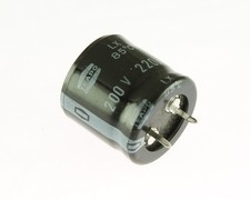 12x 220uF 200V Radial Snap In Mount Electrolytic Aluminum Capacitor 85C 200VDC