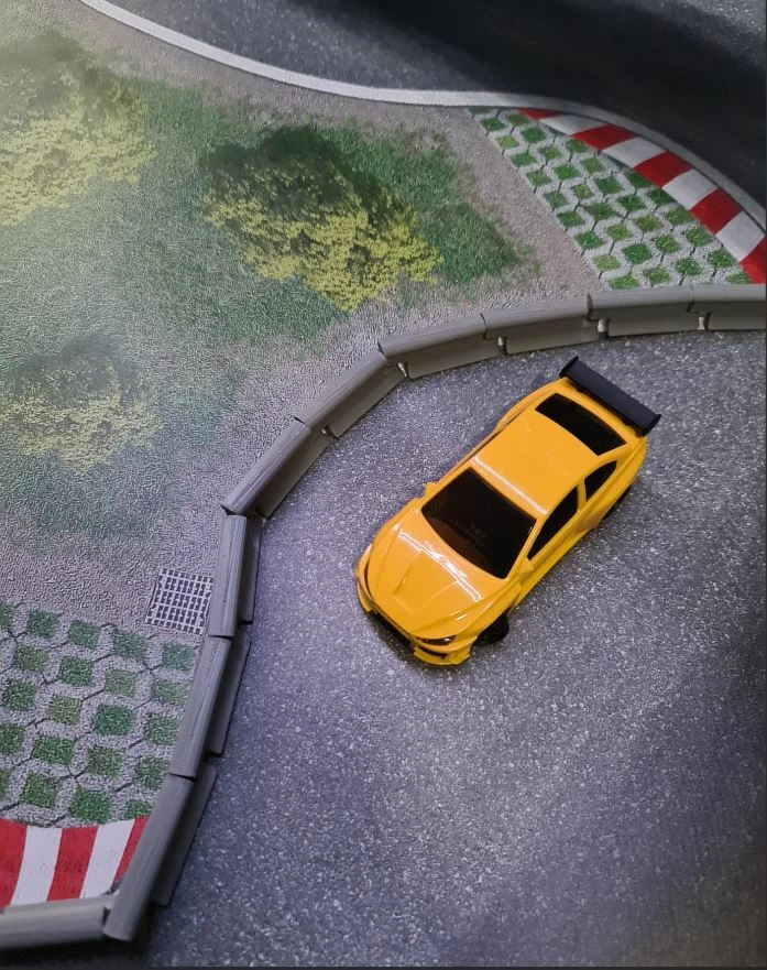 Leitplanken Streckenbegrenzung 1:43+ 10er Set Grau  für Dr!ft Siku