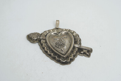Reed & Barton Sterling Silver Key To My Heart Pendant