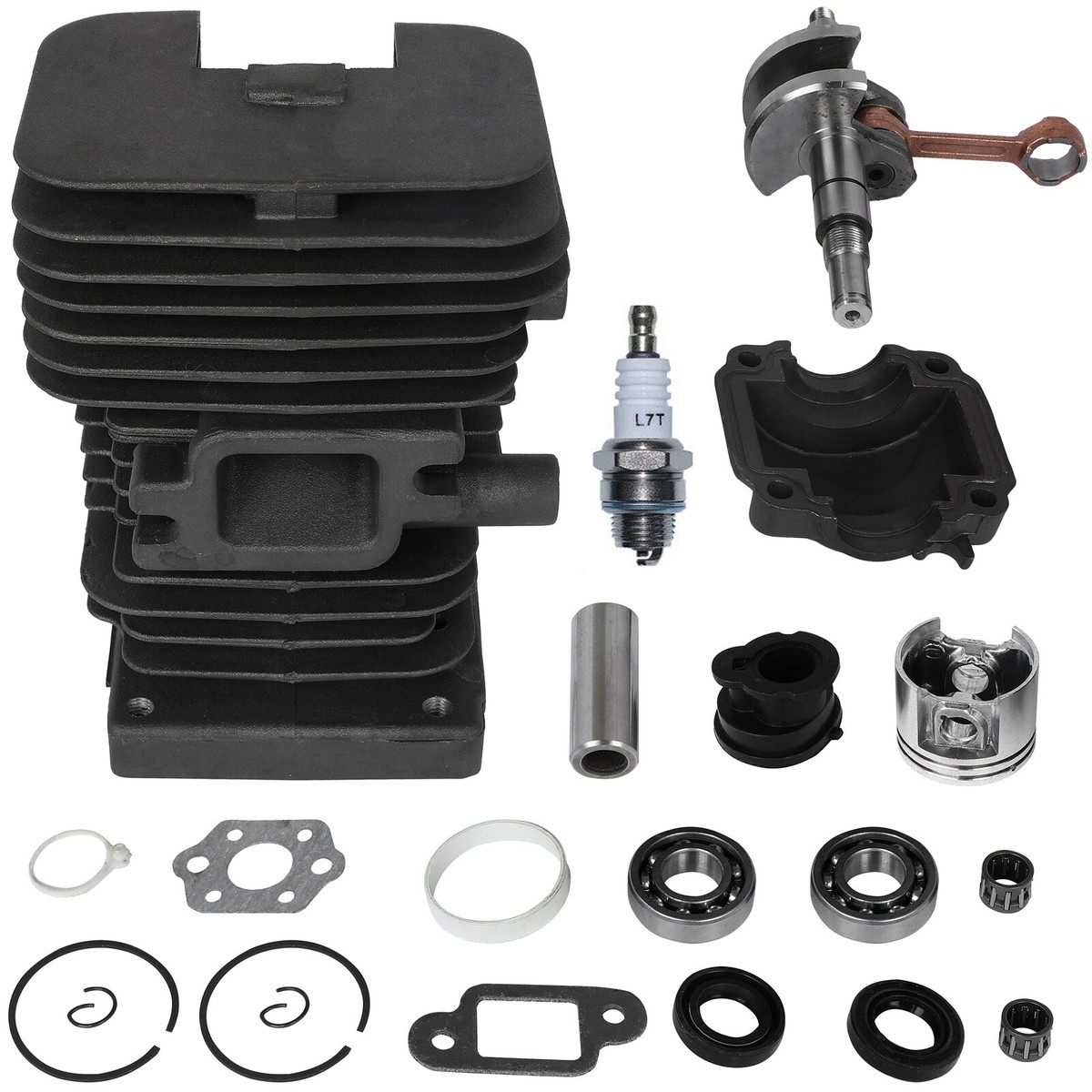 Kit Cilindro Pistone Per Motosega Stihl MS180 MS170 - Ricambio In Lega, Dimensioni 13x13x6cm - Foto 11