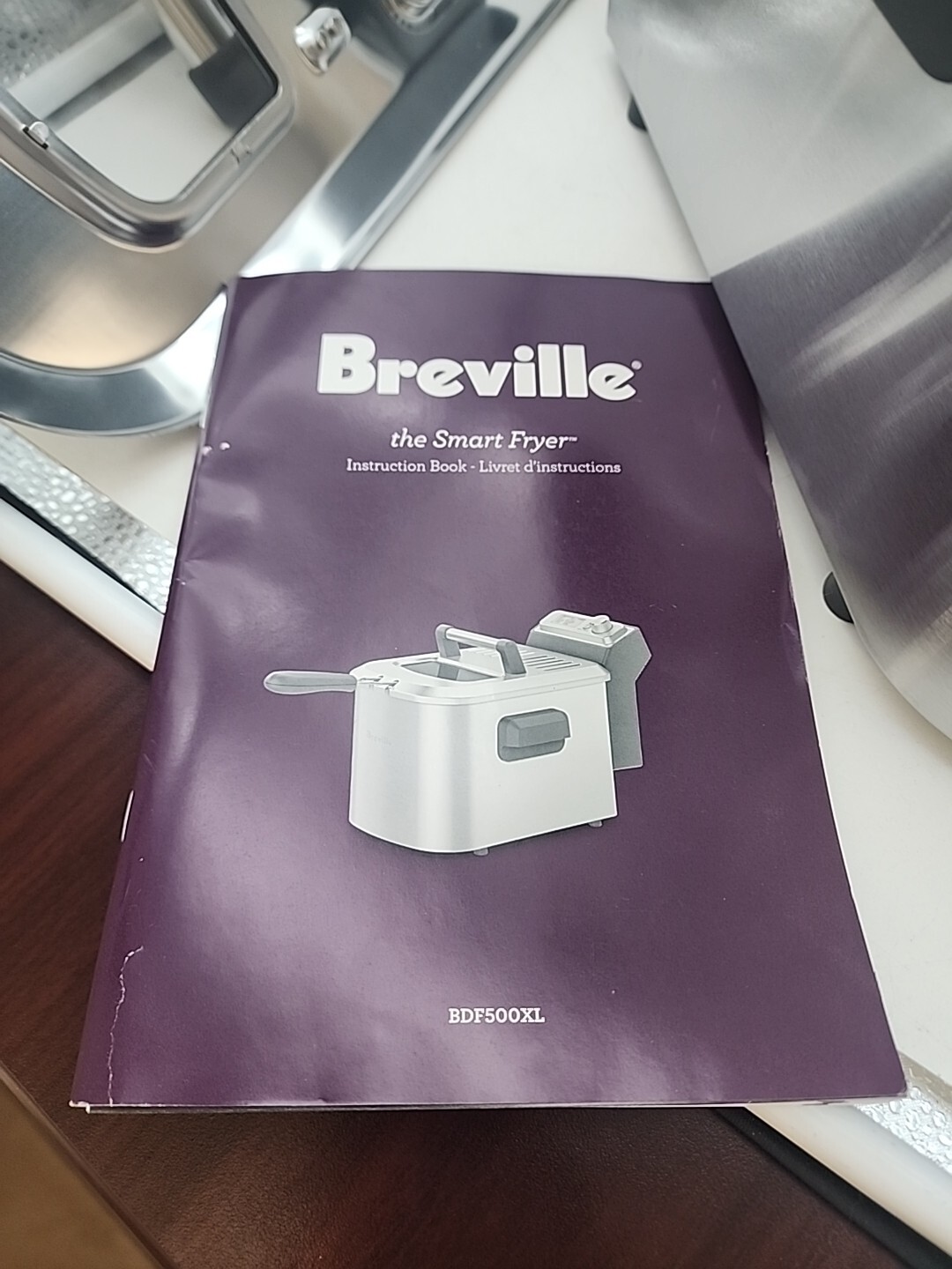 Breville BDF500XL Smart Fryer, Brushed Stainless Steel 15 x 10.5 x 11