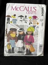 McCall s 6804 18 Doll Clothes Dresses Pants Tops New Uncut