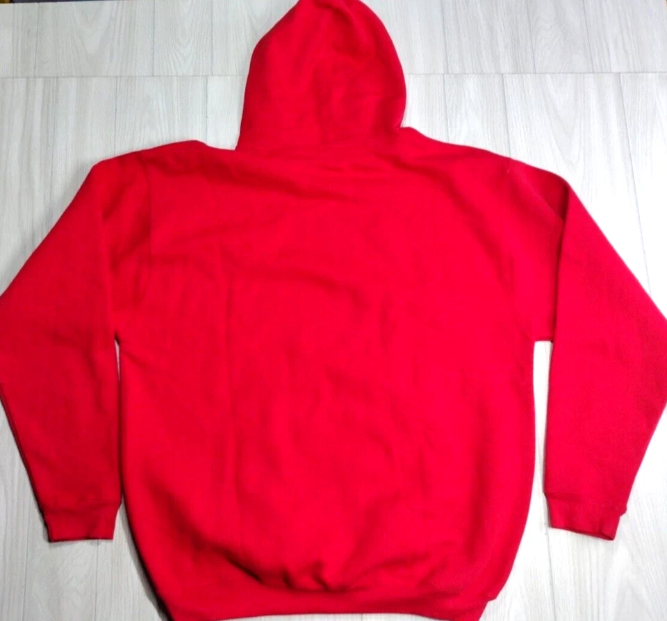 TNT Vintage Ford Mustang Hoodie Racing Pullover Y2K Sweatshirt, Adult XL, Red - Image 4 of 4