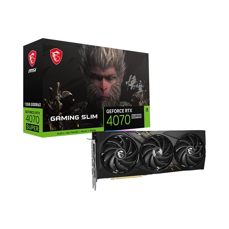 MSI RTX 4070 SUPER 12G GAMING SLIM WUKONG EDITION GDDR6X Graphics 