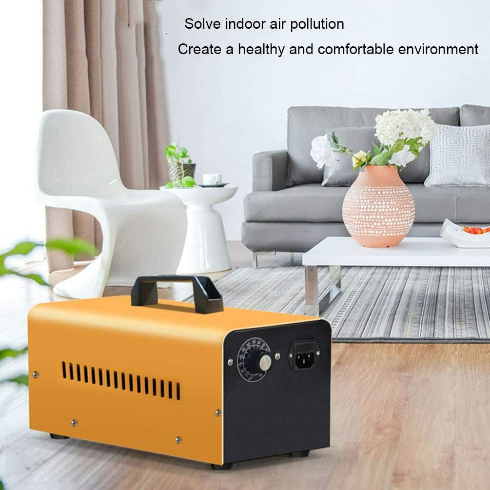 80,000mg/h Ozone Generator With Negative Ion - Digital Air Purifier For Home & Car Odor Removal