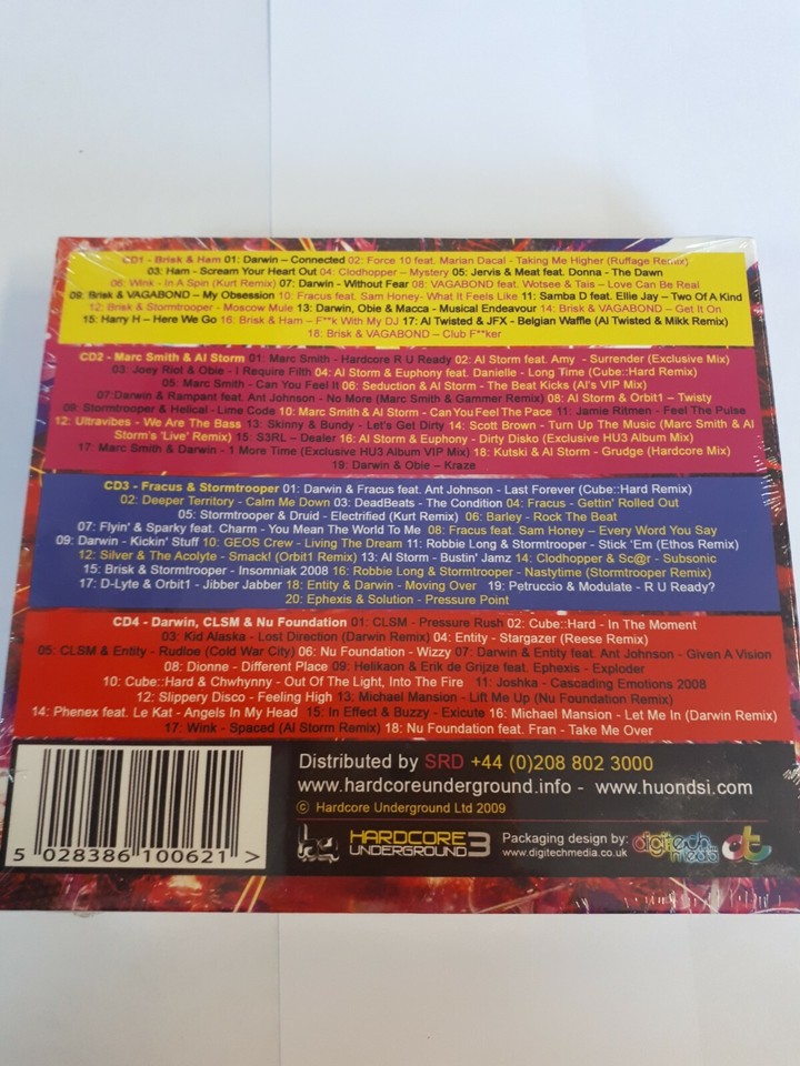 Hardcore underground 3 cd album happy hardcore rave al storm fracus ...