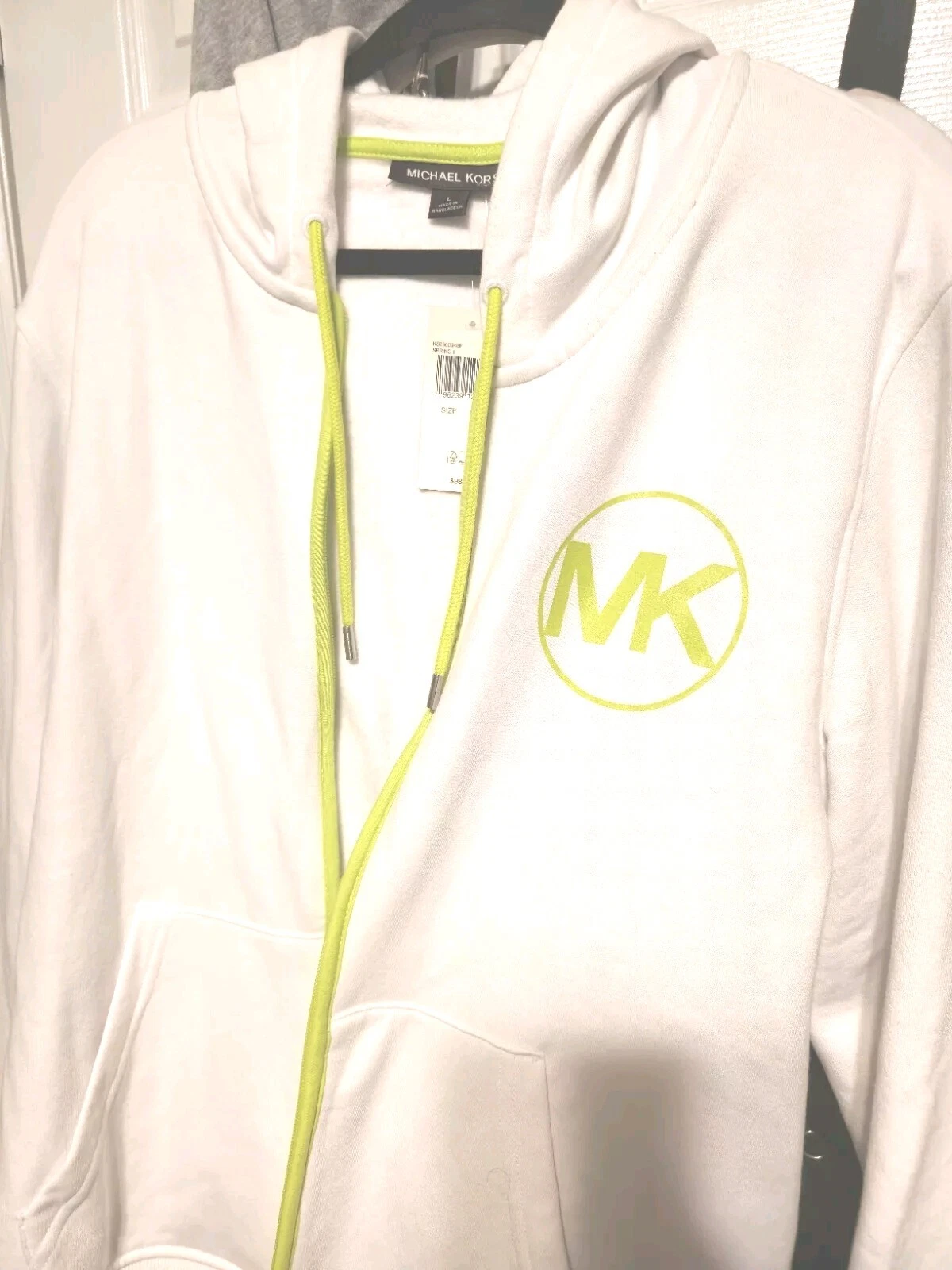 felpa con cappuccio e zip uomo michael kors taglia L sconto 50%!!!