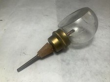 Antique Glass Bottle Line Machine automatic Oiler Globe Body Brass Lid Steampunk