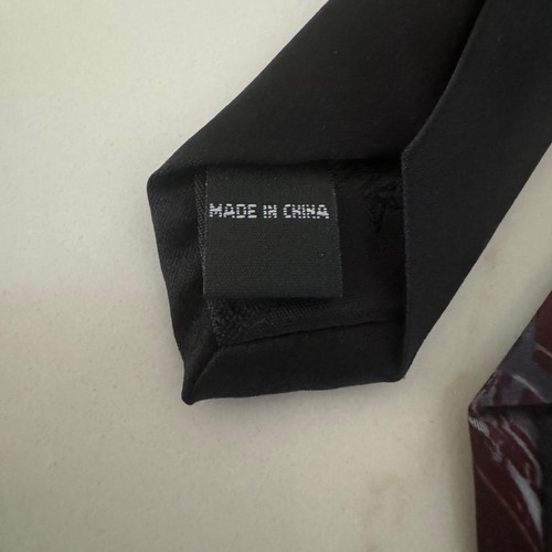 J.Garcia Happy Birthday Collection 56 Tie Men's Red/Black Polyester Necktie - Picture 6 of 8