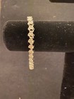 clear sparkling stones Silver tennis bracelet with