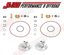 R&L Side Turbo Rebuild Kits With Compressor Wheels For 10-12 F150 Ecoboost 3.5L