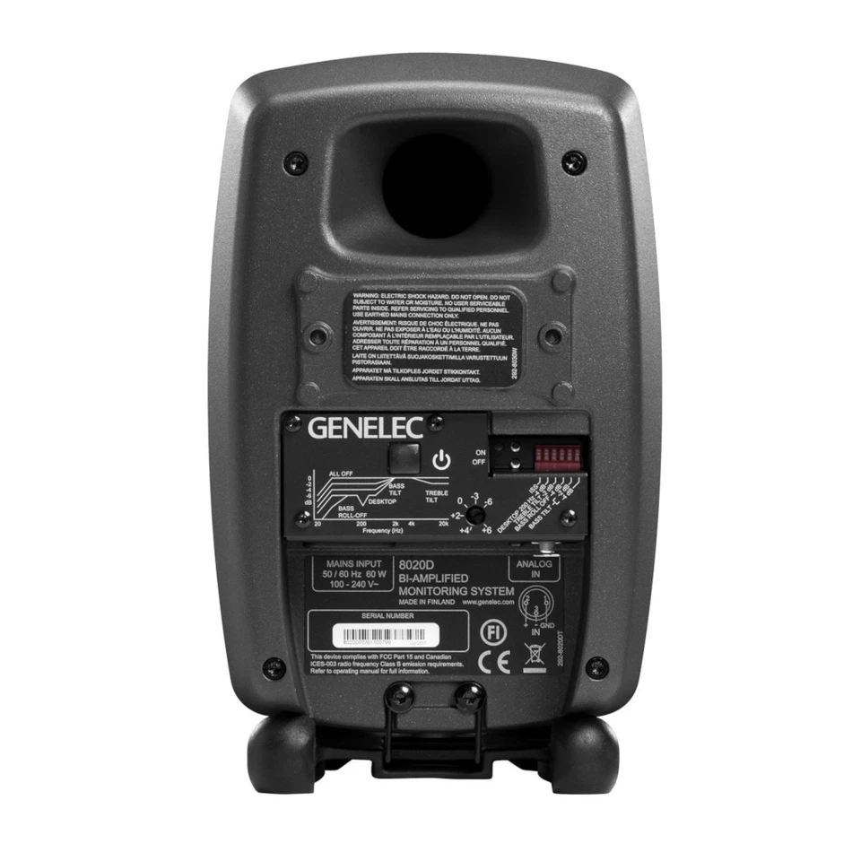 Genelec 8020D Compact Active Studio Monitor - Dark Grey (Single) - Image 3 of 4