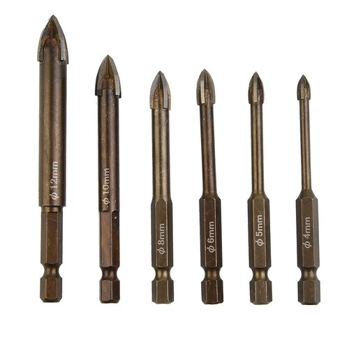 Drill Bits Glass Vitrified Tiles 4/5/6/8/10/12mm Brand New High Quality eBay