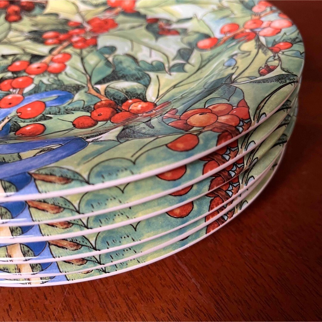 Gien #1 item French made LE HOUX Christmas plates 6 from Gien #1 item French made LE HOUX Christmas plates 6 from