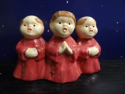 DEPT 56 OSV 3 Praying Monks 51039 1987 NO ORIGINAL BOX, VGUC
