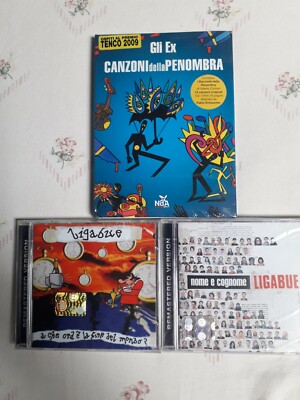 LIGABUE(NOME E COGNOME+A CHE ORA E' LA FINE...)+GLI EX(CANZONI PENOMBRA) - 3 CD