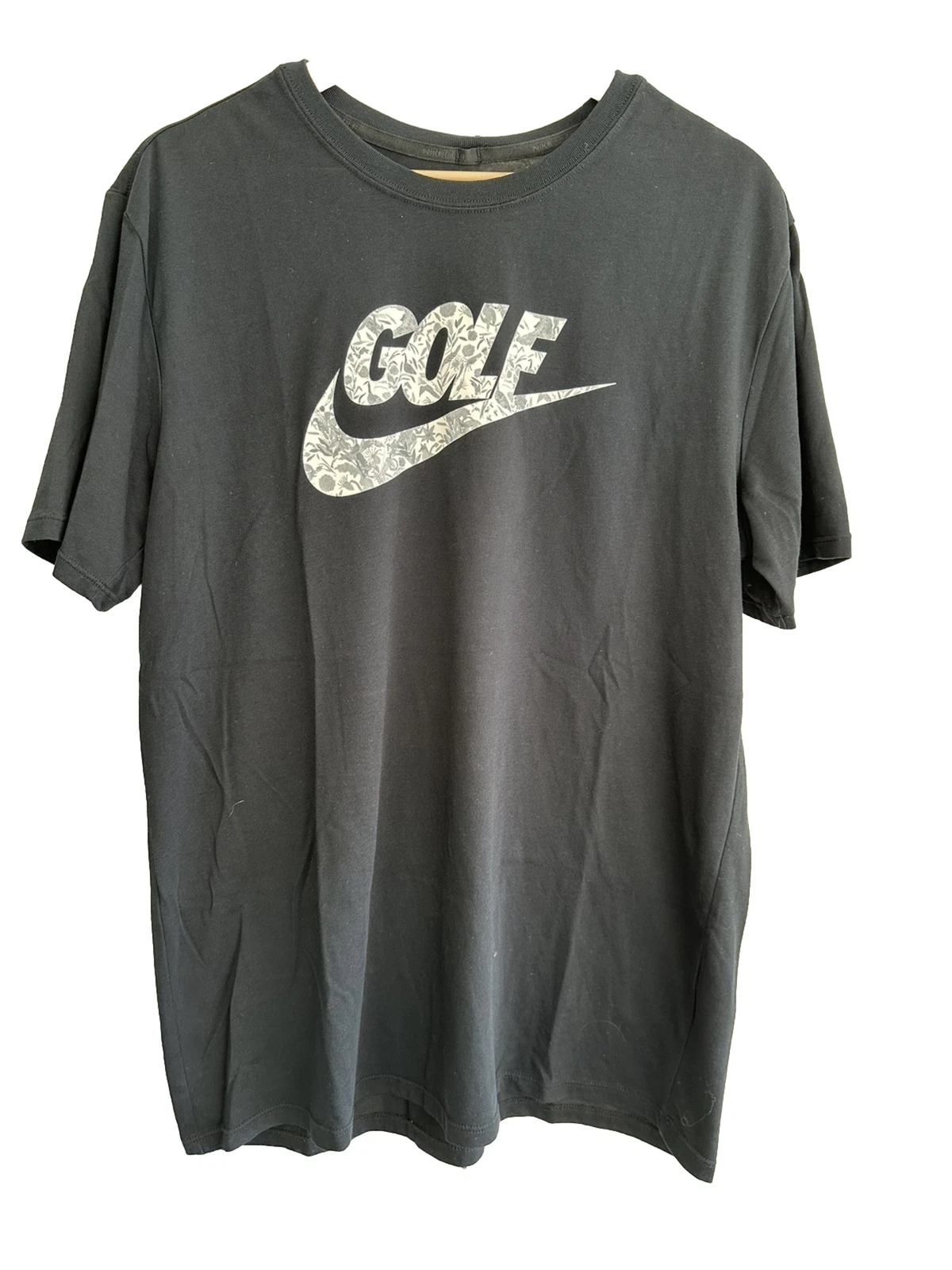 Nike Golf T Shirt Mens L Black Short Sleeve Modern Fit Stretch Quick Dry 🔥