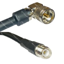 RFC400 UHF MALE ANGLE to RP-TNC FEMALE Coaxial RF Cable USA-Ship Lot
