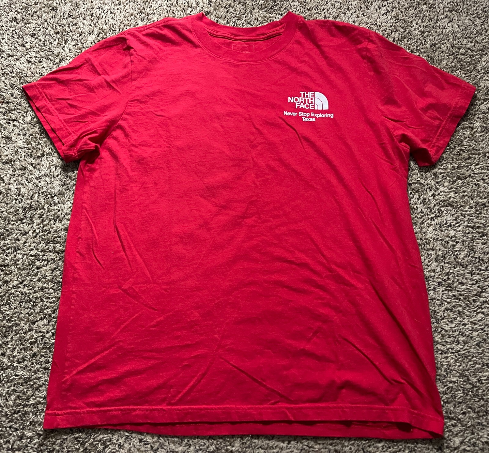 Camiseta The North Face para hombre XXL Texas Never Stop Exploring