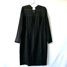 Adrienne Vittadini Evening Womens Black Lightweight Minimalist Dress Size 12
