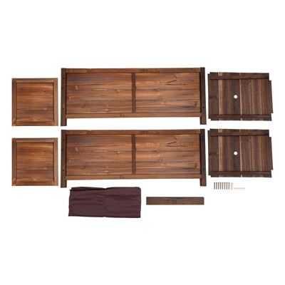 Rectangle 100*40*40cm Wood Greenery Flower Box Wood Planter Box Indoor & Outdoor