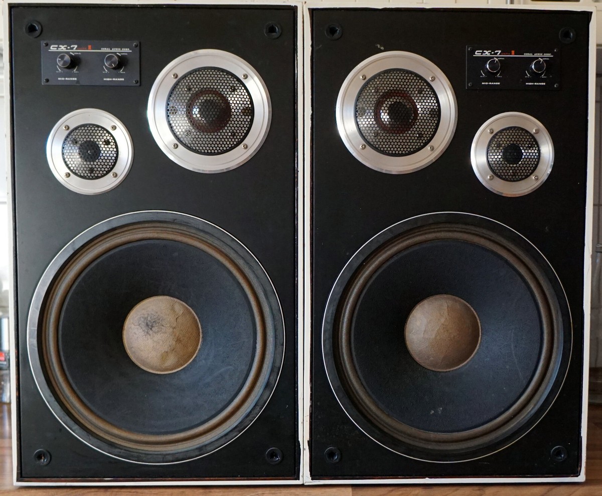 CORAL CX-7 ペアスピーカー 3WAY ヴィンテージ CORAL X Ⅶ - YouTube