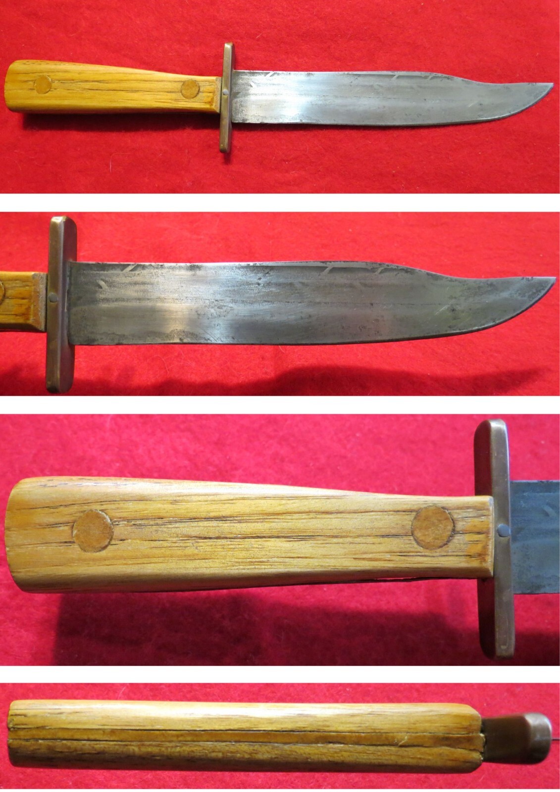 Double Guard Bowie Knife Modified TruEdge Ontario Co. Knife made in USA eBay