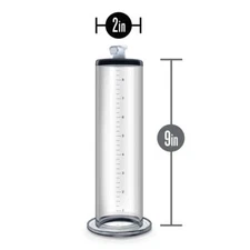 Eden  9" L x 2" W Acrylic Cylinder Penis Pump Replacement Accessory